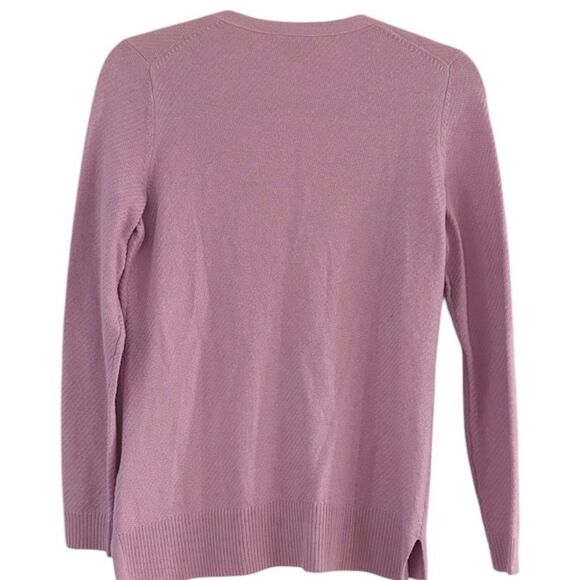 Talbots Petites Lavender V Neck Cardigan Sweater Size Small - Picture 2 of 9